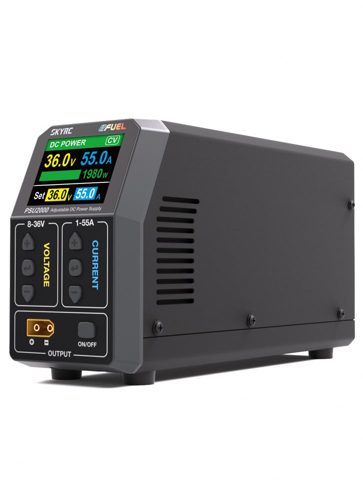 SkyRC PSU2000 2000W Adjustable DC Power Supply (8–36V / 55A)