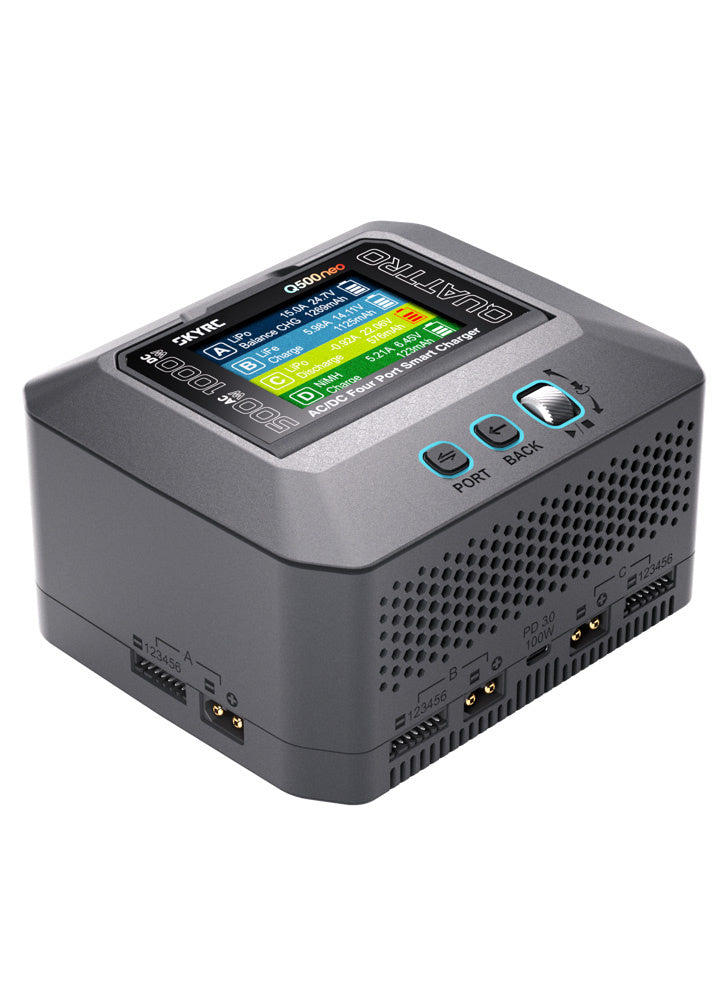 SkyRC Q500neo AC/DC 4-Port Charger 1-6S (XT60)