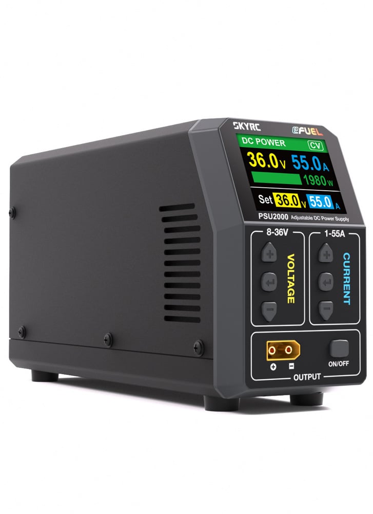 SkyRC PSU2000 2000W Adjustable DC Power Supply (8–36V / 55A)
