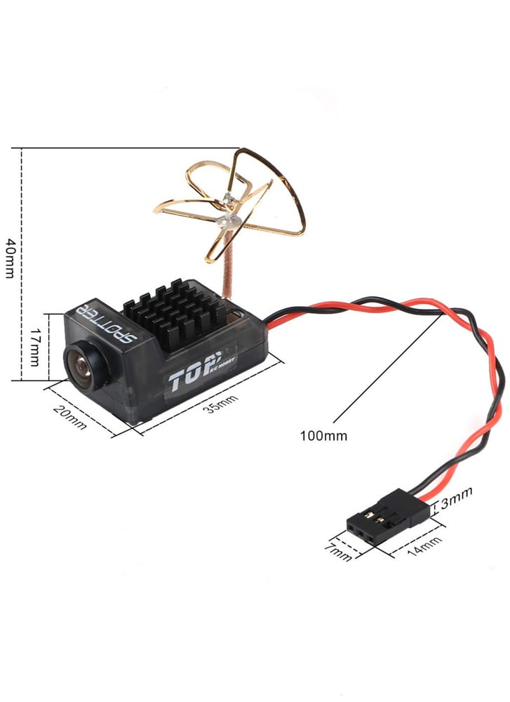 Spotter V2 Micro FPV All-in-One AIO Camera VTX 20mW / 200mW 40CH with OSD