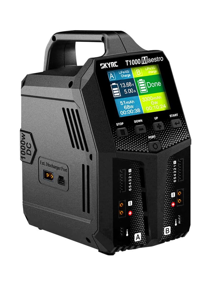 SkyRC T1000 Maestro 1000W AC/DC Dual Battery Charger