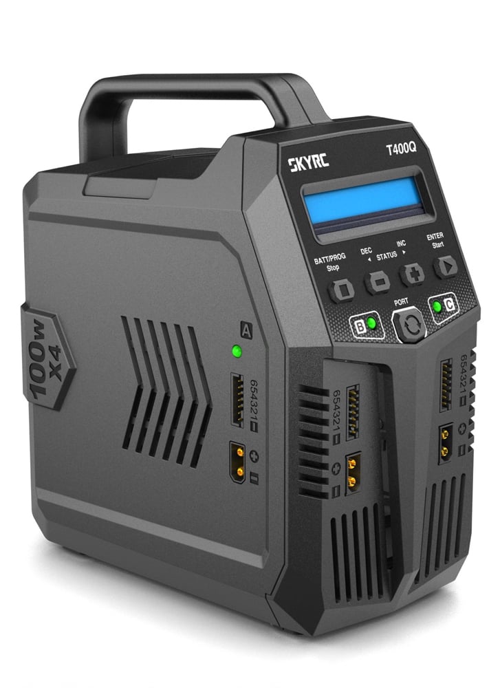 SkyRC T400Q 4 Channel AC / DC Charger 400W(X4) 12A 1-6S