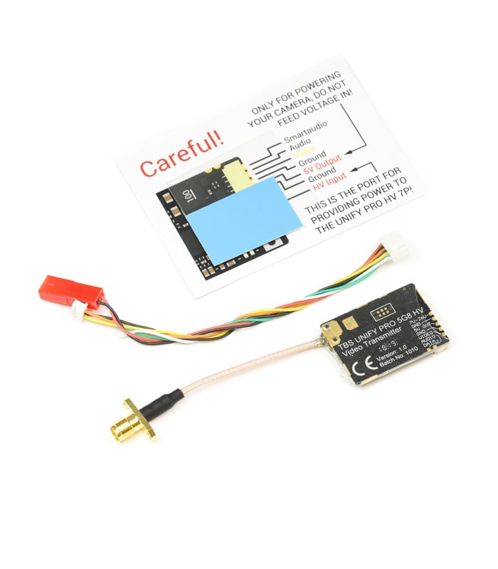 TBS Unify Pro 5G8 HV 25-800mW 5.8GHz Video Transmitter (SMA)
