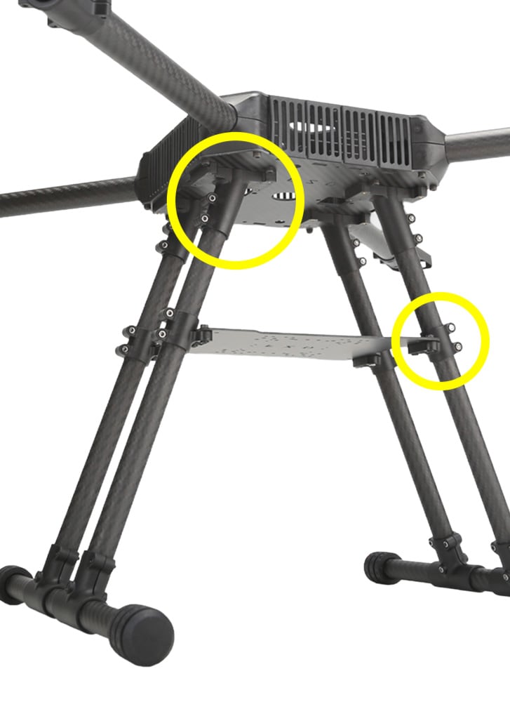 Tarot Landing Gear Battery Mount Adapter for 16 mm / 20 mm Tubes – TL1806 / TL1807