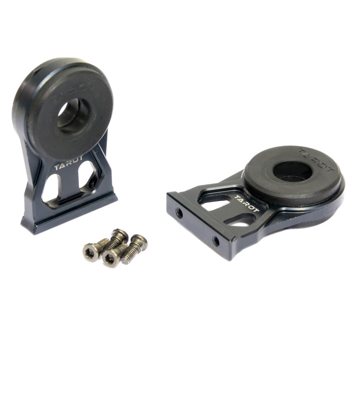 Tarot 10-12mm Lengthened Tube Clamp with Shock Absorbing Rubber Damper – 2Pcs TL8X006