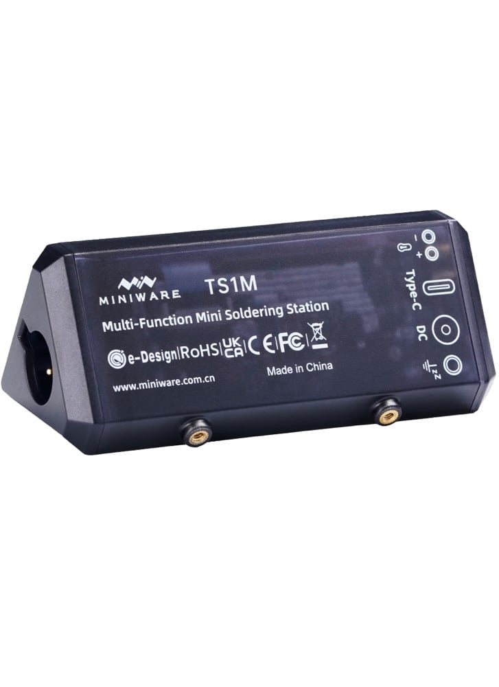 Miniware TS1M Mini Soldering Station – 200W USB-C PD & DC, Smart Control, 100–450°C