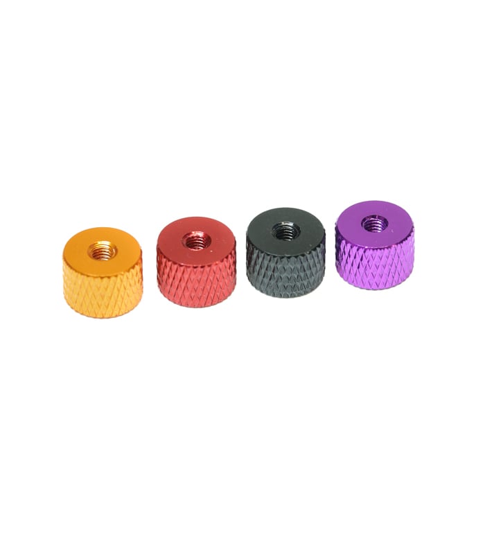 M3 Anodised Aluminium Alloy Thumb Nut with Knurling