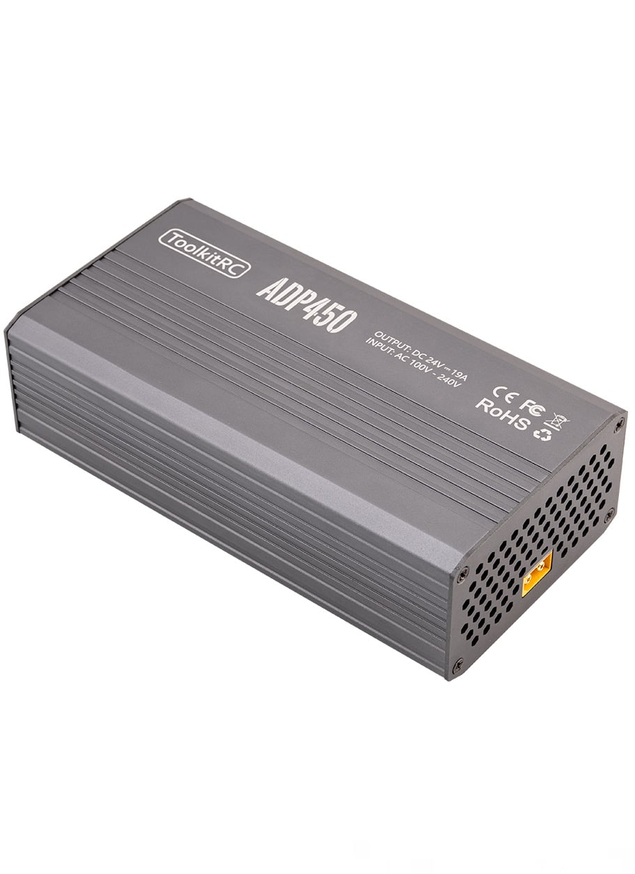 ToolKitRC ADP450 450W 24V 19A Power Supply with XT60 Output (UK Plug)