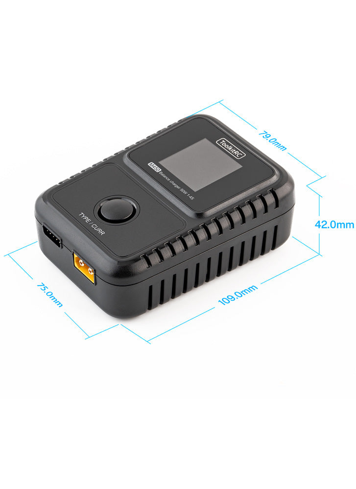 ToolkitRC M450 Compact AC 2-4S Battery Charger