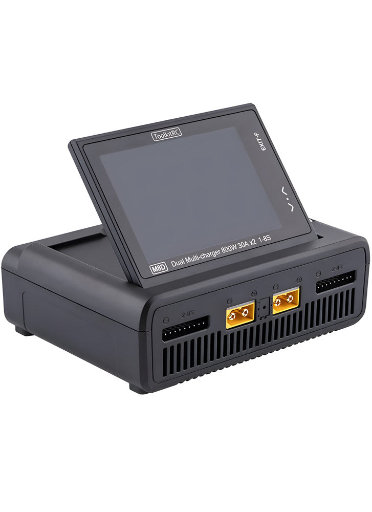 ToolkitRC M8D 1-8S 1600W 50A Dual Channel Touchscreen Charger