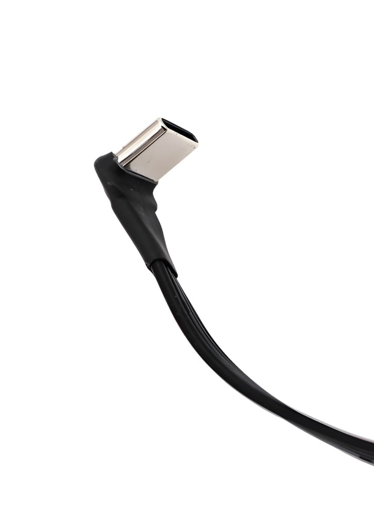 TBS Low-Profile 90 Degree USB Type-C to USB-A Male Data Cable – 50CM