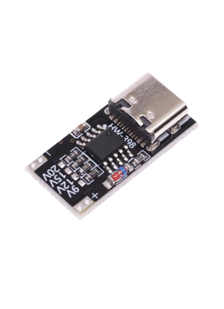 USB-C PD Trigger Module (5V / 9V / 12V / 15V / 20V) Adjustable Voltage Selector Board