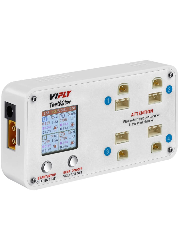 VIFLY ToothStor 2S LiPo Battery Balance Charger / Discharger (JST-XH2.54 / BT3.0)