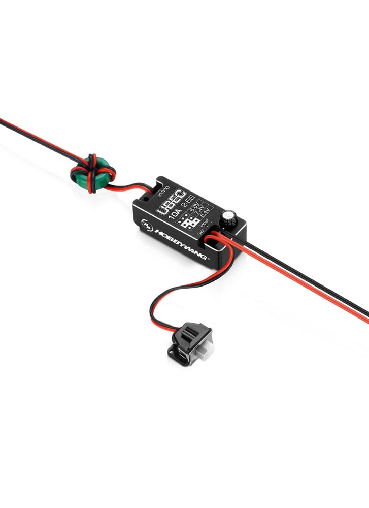 Hobbywing 10A 2-6S UBEC with 6.0V/7.4V/8.4V Output