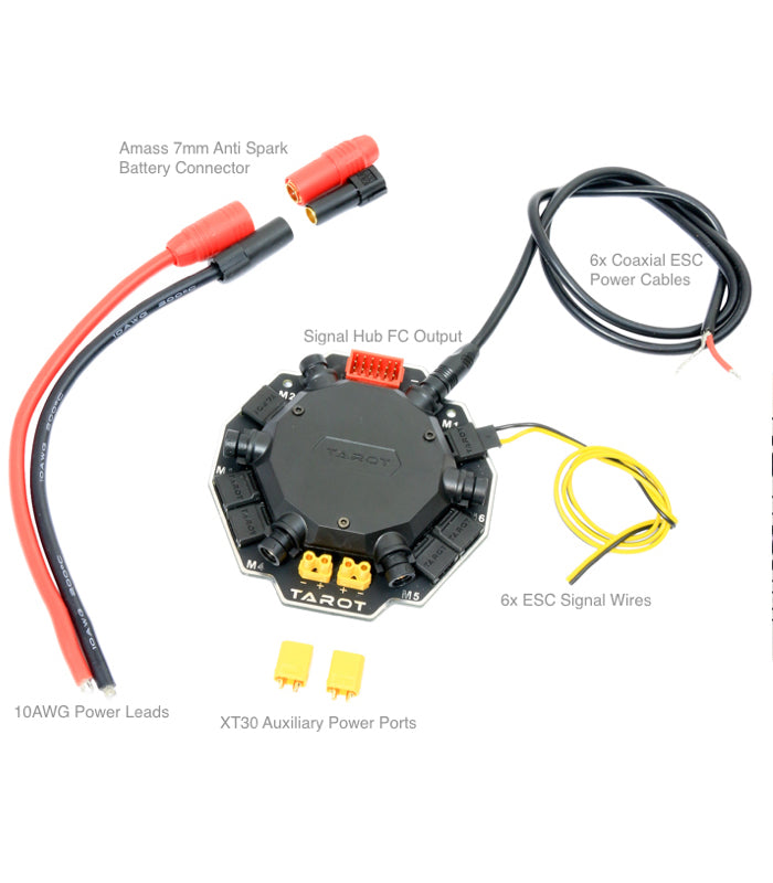 Tarot Hexacopter Power Distribution Board Signal Hub – TL6X002