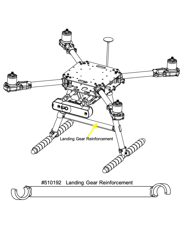 Holybro X500 V2 Landing Gear Reinforcement Brace