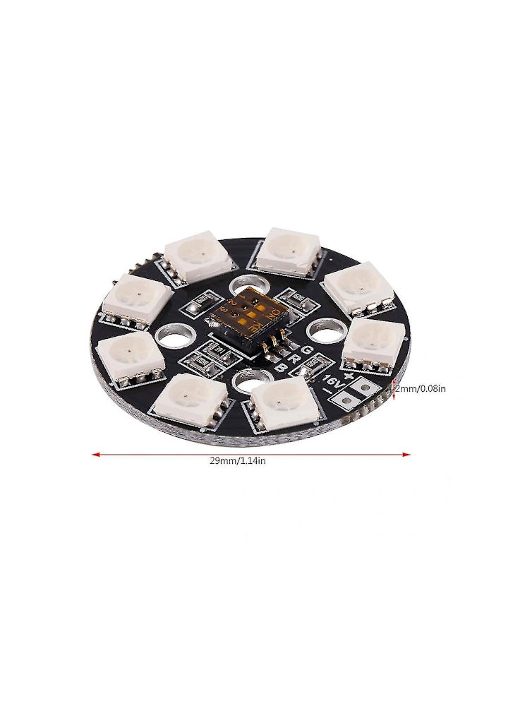 Matek RGB 7 Colour DIP Switch X6 12V(3S) X8 16V(4S) LED Circular Light Boards