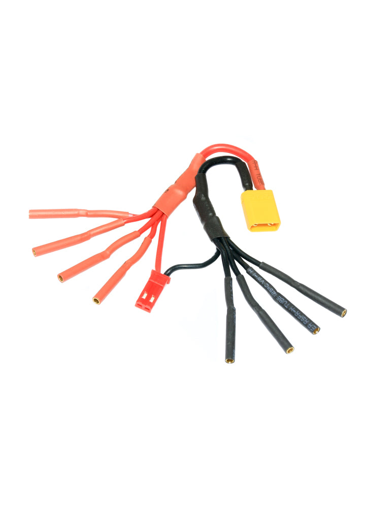 XT30 ESC (2mm) Quadcopter Power Breakout Cable with JST