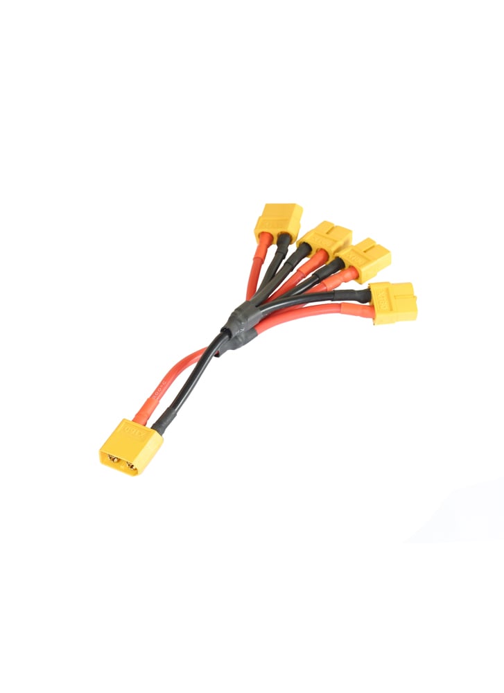 XT60 Male to Four XT60 Female Power Distribution Lead