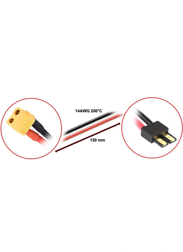 XT60 Female to Traxxas Male Adaptor Lead