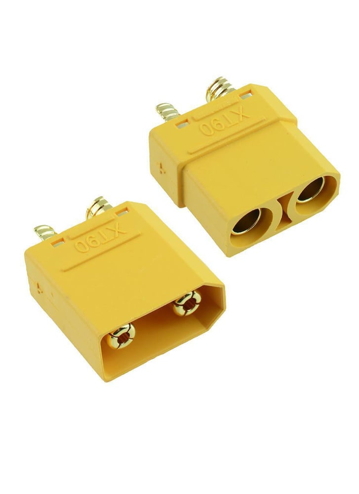 XT90 Male & Female Power Connectors (Yellow / Black)