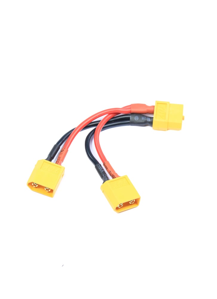 XT60 Y lead Parallel Battery Harness – 2x Male to 1x Female