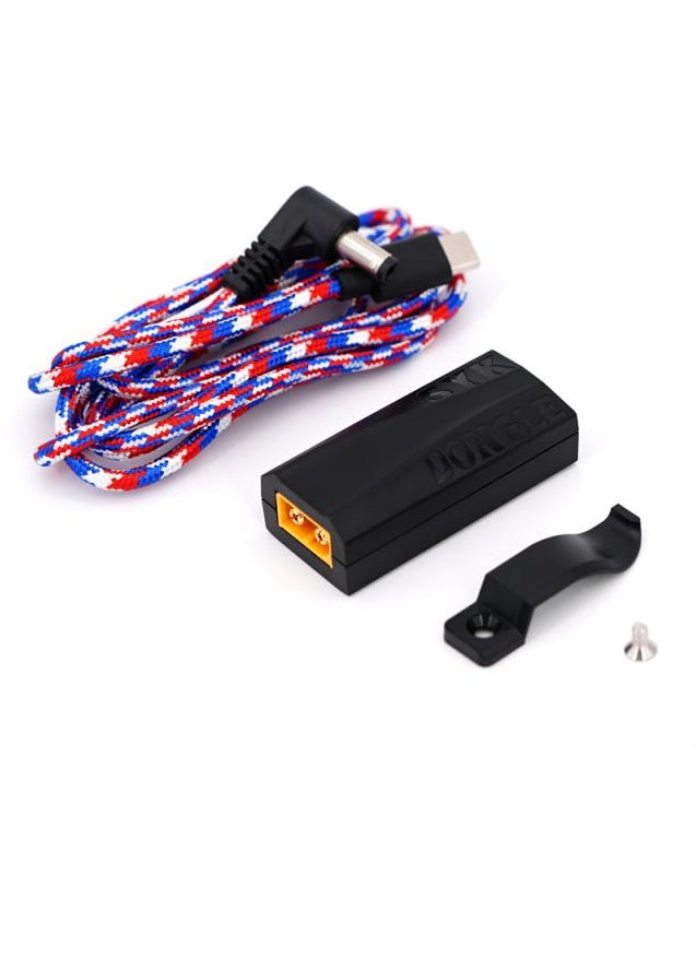 SYK Dongle + Kable RED WHITE BLUE (XT60 Goggle Power Adapter)
