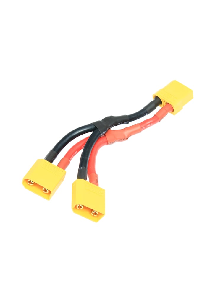 XT90 Y lead Parallel Battery Harness – 2x Male to 1x Female