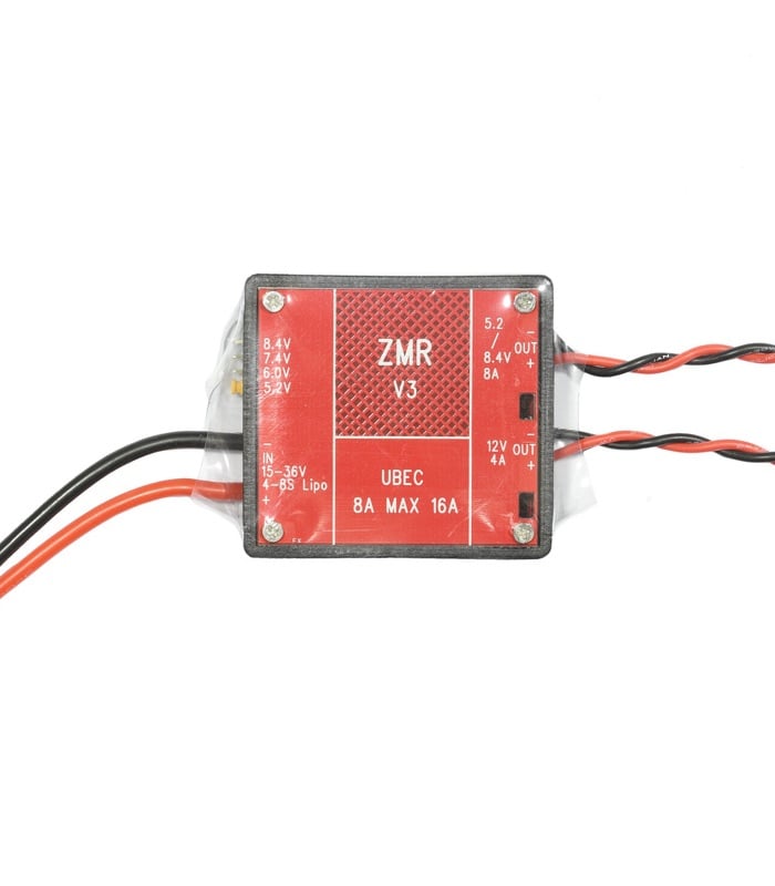 ZMR V3 15 – 36V Input, Dual Output 5.2-8.4V/12V UBEC With Noise Reduction