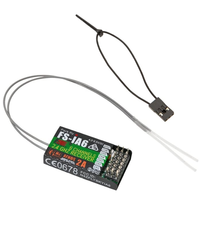 Turnigy / Flysky 2A iA6 Receiver 6CH 2.4Ghz AFHDS Telemetry Rx