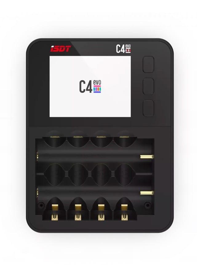 iSDT C4 EVO Smart Battery Charger for AA, AAA, 18650