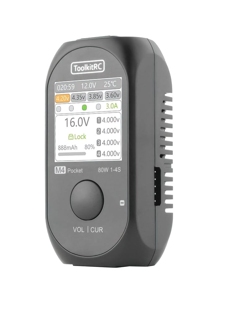 ToolkitRC M4 Pocket 80W 5A 1-4S Compact Balance Charger
