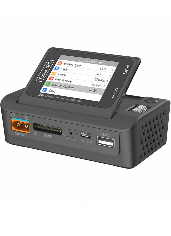ToolkitRC M9 600W 20A 1-8S Multi-Function DC Smart Balance Charger