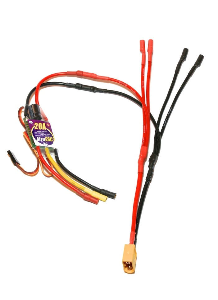 XT60 ESC (3.5mm) Tricopter Power Breakout Cable